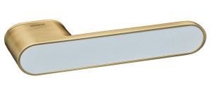 Ручка дверна GAVROCHE GR CLICK  GOLD SB WHITE (золото матове/білий)